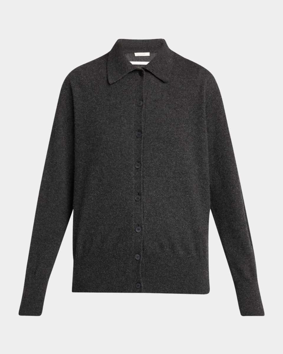 Lillia Cashmere Collared Cardigan